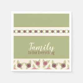 Hellgrün und weich rosa serviette