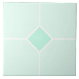 Hellgrün und weiß viereckiges Kreuz Fliese