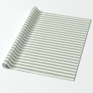 Hellgrün und weiße Streifen Geschenkpapier
