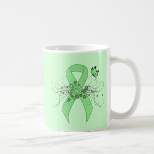 Hellgrüne Band mit Schmetterling Tasse