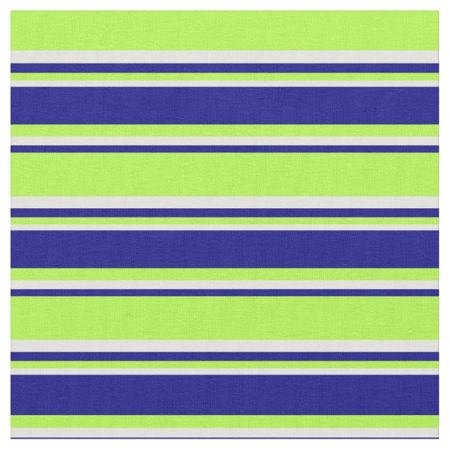 Hellgrüne, blaue und hellgelbe Streifen Stoff (Nahaufnahme)