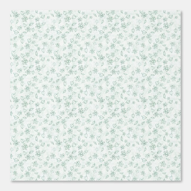 Hellgrüne botanische Foliage Tapete (Vorderseite)