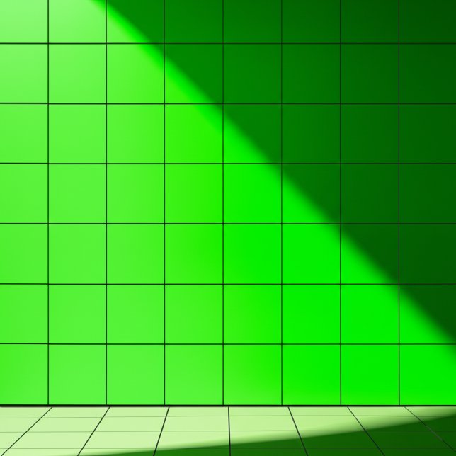 Hellgrüne Farbe (helle Wanddekoration) Quadrat Fliese (Light Green Ceramic Tiles
)