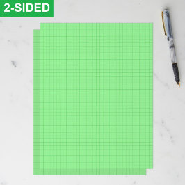 Hellgrüne Gittergraphikpapierbögen (vollständige S Briefbogen