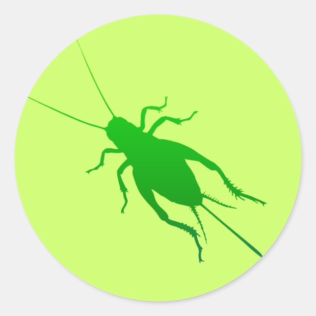 Hellgrüne Grille Runder Aufkleber (Vorderseite)