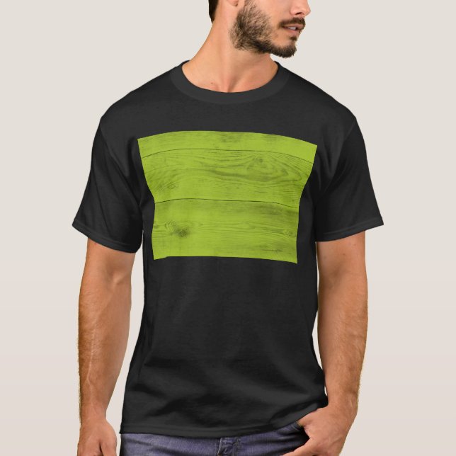 Hellgrüne Holzstruktur als Hintergrundtextur T-Shirt (Vorderseite)