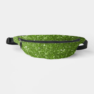 Hellgrüne Imitate Glitzer Glitzern Bauchtasche
