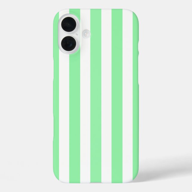 Hellgrüne Kerzenstreifen Case-Mate iPhone Hülle (Rückseite)
