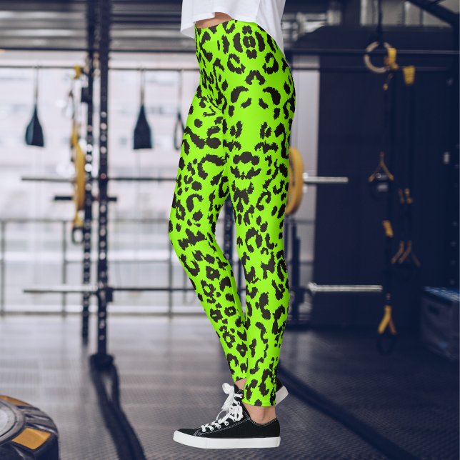 Hellgrüne Leopardrucke | Tiger Print Leggings (Von Creator hochgeladen)