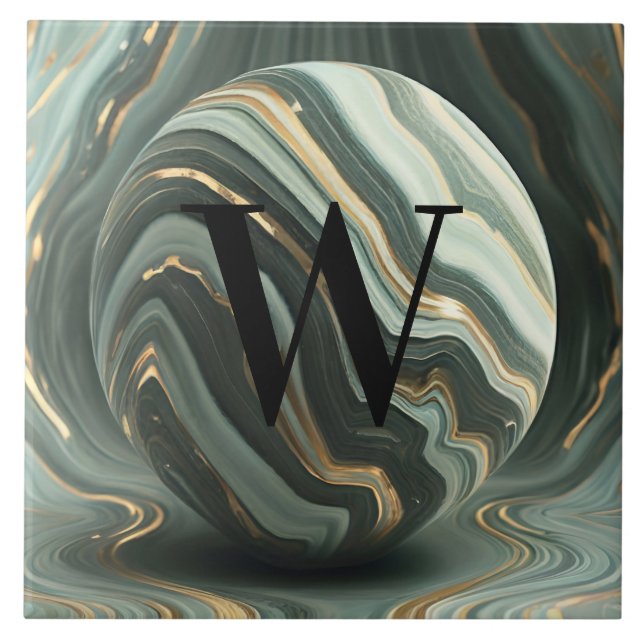 Hellgrüne Marmorplatte Fliese (Vorderseite)