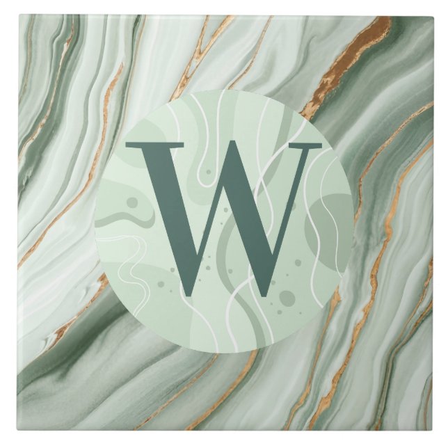 Hellgrüne Marmorplatte Fliese (Vorderseite)