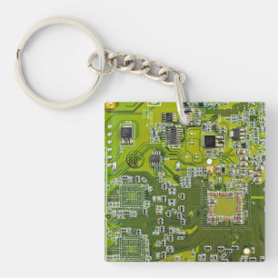 Hellgrüne PCB-Schaltungsplatine-Design für IT-Expe Schlüsselanhänger