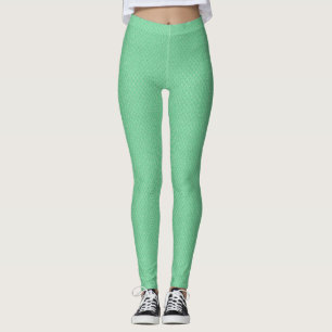 Hellgrüne Schlange Haut struktur mit Muster Leggings