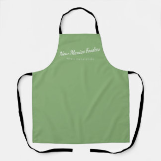 Hellgrüne Schürze mit New Mexico Foodies-Logo