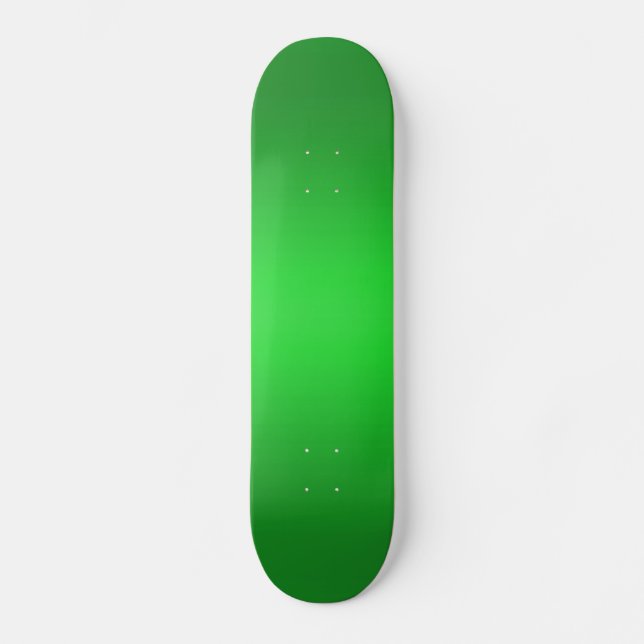 Hellgrüne Steigung - SmaragdGrüntöne-Schablone B Skateboard (Vorderseite)