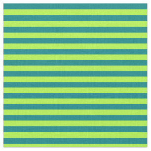 Hellgrüne und Aquamarine Streifen Stoff