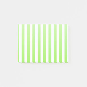 Hellgrüne und weiße Bonbonstreifen Post-it Klebezettel