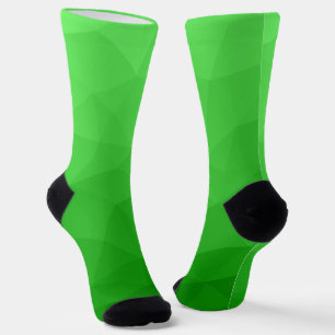 Hellgrüner Farbverlauf geometrisches Netz helles M Socken