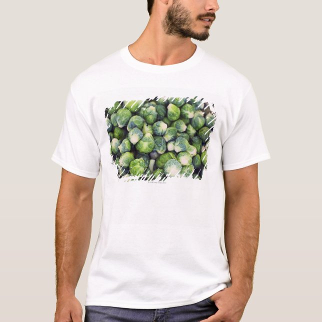 Hellgrüner frischer Rosenkohl T-Shirt (Vorderseite)
