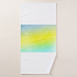 Hellgrüner, gelber, abstrakt verschwommener Hinter Badehandtuch
