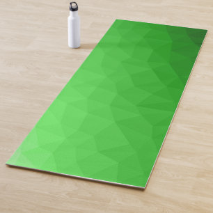 Hellgrüner geometrischer Maschenverlauf mit hellem Yogamatte