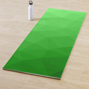 Hellgrüner heller Farbverlauf Geometrisches Masche Yogamatte