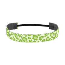 Hellgrüner Leopard Print Head Band