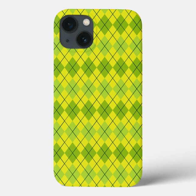 Hellgrüner Schottischer Tartan-Muster Case-Mate iPhone Hülle (Rückseite)