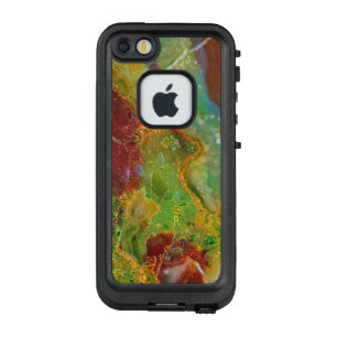 Hellgrüner und brauner Marmor 5 LifeProof FRÄ’ iPhone SE/5/5s Hülle