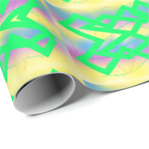 Hellgrünes Armband-Muster für Sherbet-Zitrone Geschenkpapier