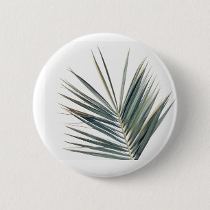 Hellgrünes Blatt Button