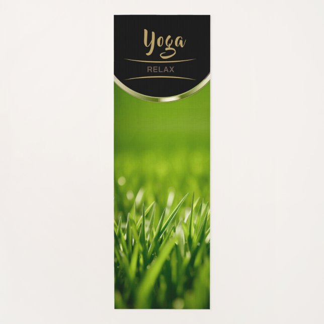 Hellgrünes Gras - Yoga Mat Yogamatte (Vorderseite)