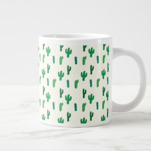 Hellgrünes Kakteen Jumbo-Tasse
