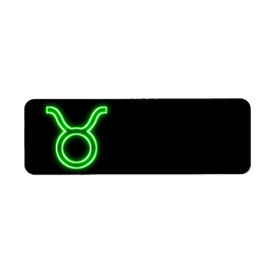 Hellgrünes Neon - Stier das Stier-Stern-Zeichen