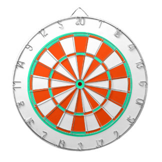 Hellgrünes Orangenweißes Dartboard Dartscheibe