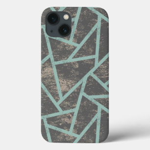 Hellgrünes und graues Mosaikmuster Case-Mate iPhon iPhone Hülle