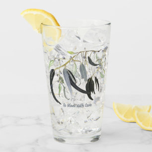hellgrünes Zahnfleischblatt mit Meldung Glas