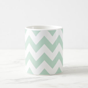 Hellgrünes Zickzack Kaffeetasse