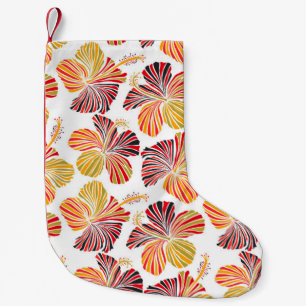 Hellhawaiianisches Design mit tropischen Pflanze u Kleiner Weihnachtsstrumpf