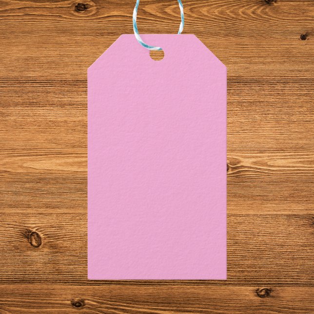 Hellheiß rosa, solide Farbe Geschenkanhänger (Von Creator hochgeladen)