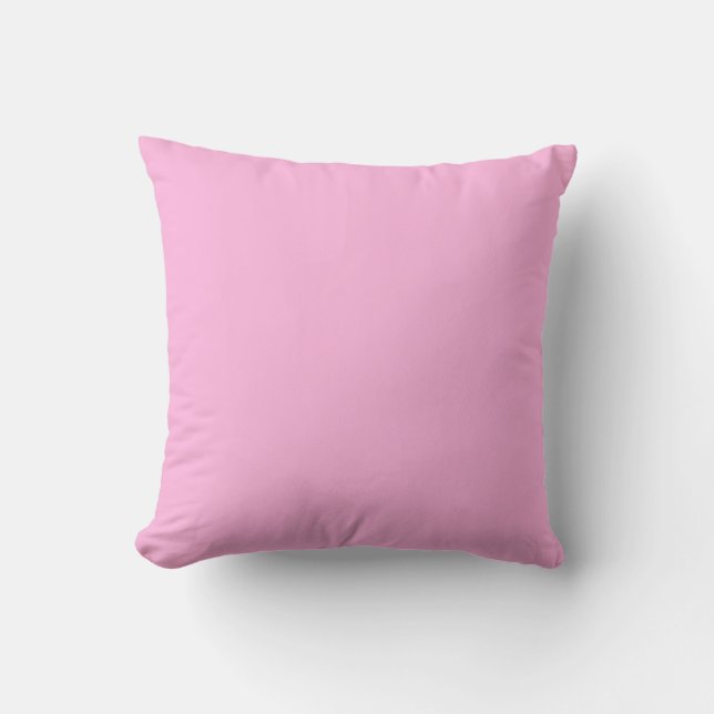 Hellheiß rosa, solide Farbe Kissen (Vorderseite)