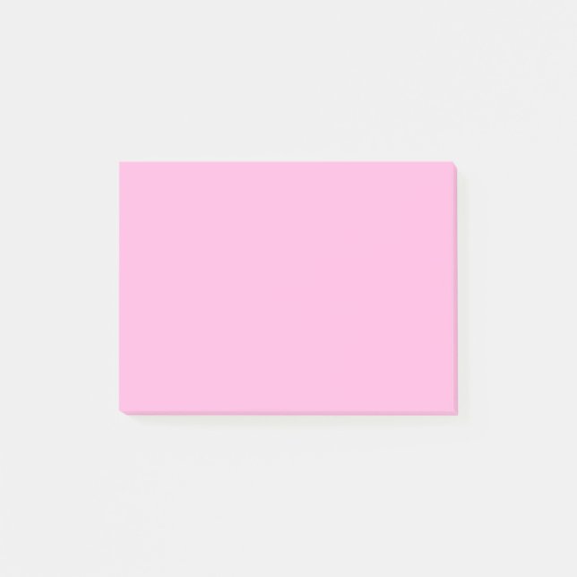 Hellheiß rosa, solide Farbe Post-it Klebezettel (Vorderseite)