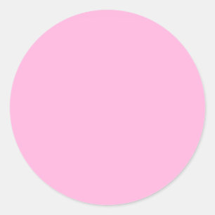 Hellheiß rosa, solide Farbe Runder Aufkleber