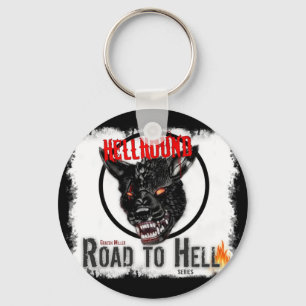Hellhound Round Keychain Schlüsselanhänger