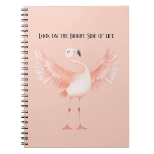 Hellige Seite des Lebens Rosa Flamingo Notizblock