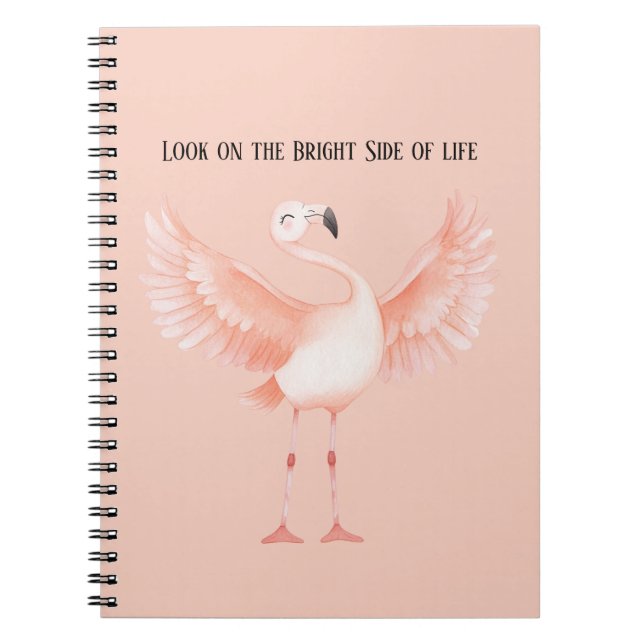 Hellige Seite des Lebens Rosa Flamingo Notizblock (Vorderseite)