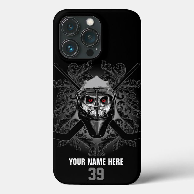 Hellish Hockey Goalie Case-Mate iPhone Case (Rückseite)