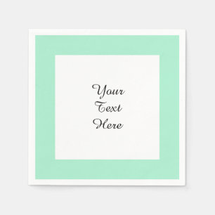 Hellminte grüne High End Farbabstimmung Serviette