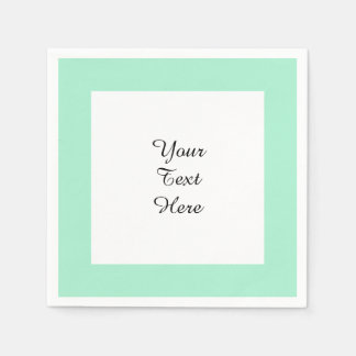 Hellminte grüne High End Farbabstimmung Serviette