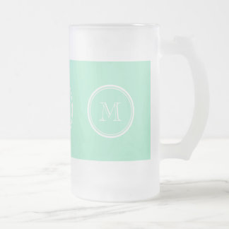 Hellminze Grün High End gefärbt Mattglas Bierglas
